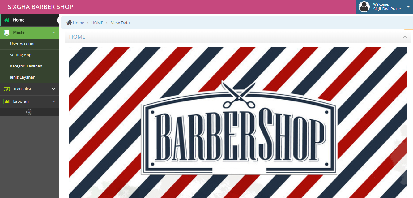 aplikasi kasir barbershop atau potong rambut berbasis web php dan mysql